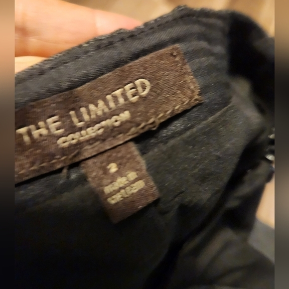 THE LIMITED Black and Grey wool skirt size 2 - Picture 2 of 3